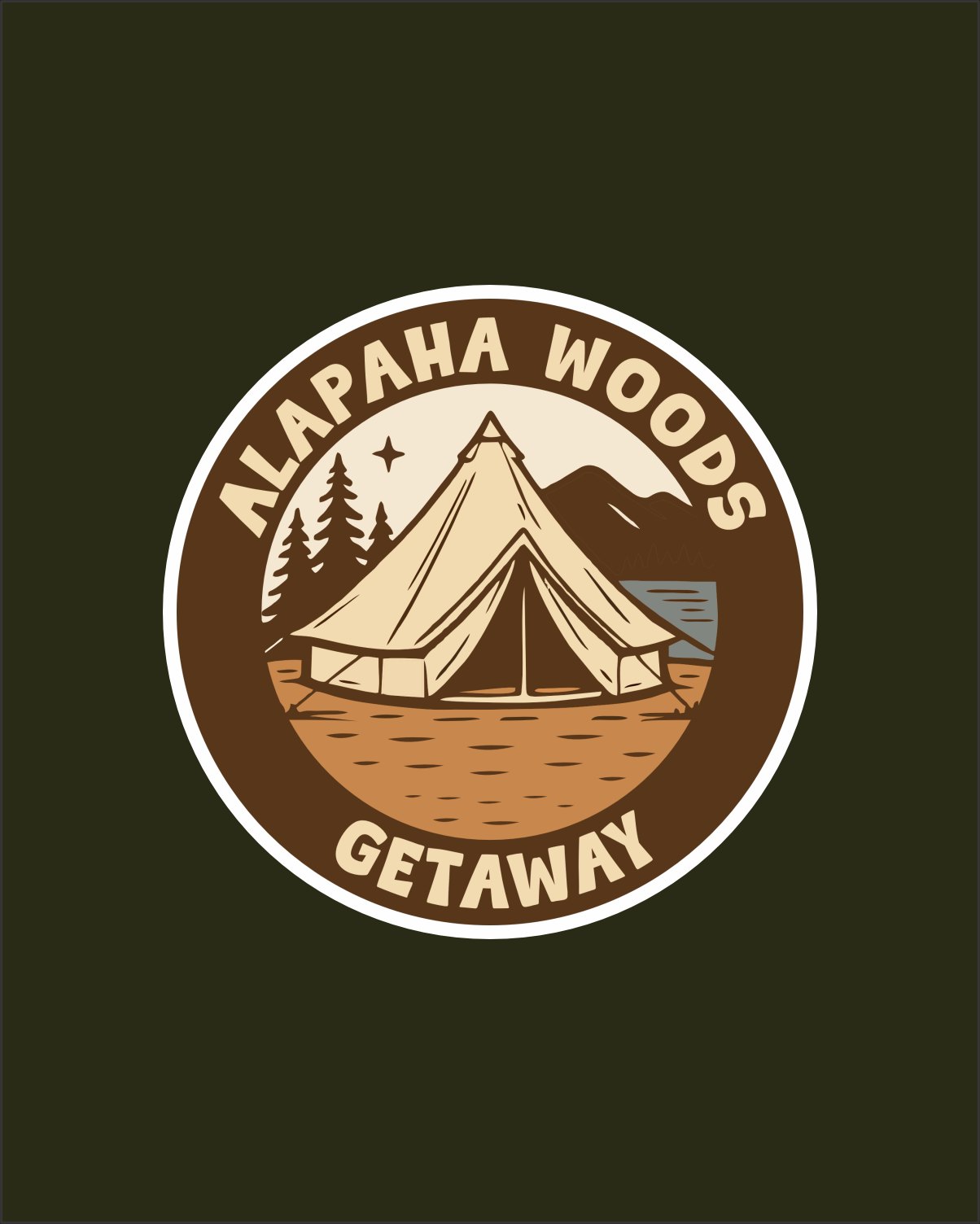 Logo da identidade Alapaha Woods
