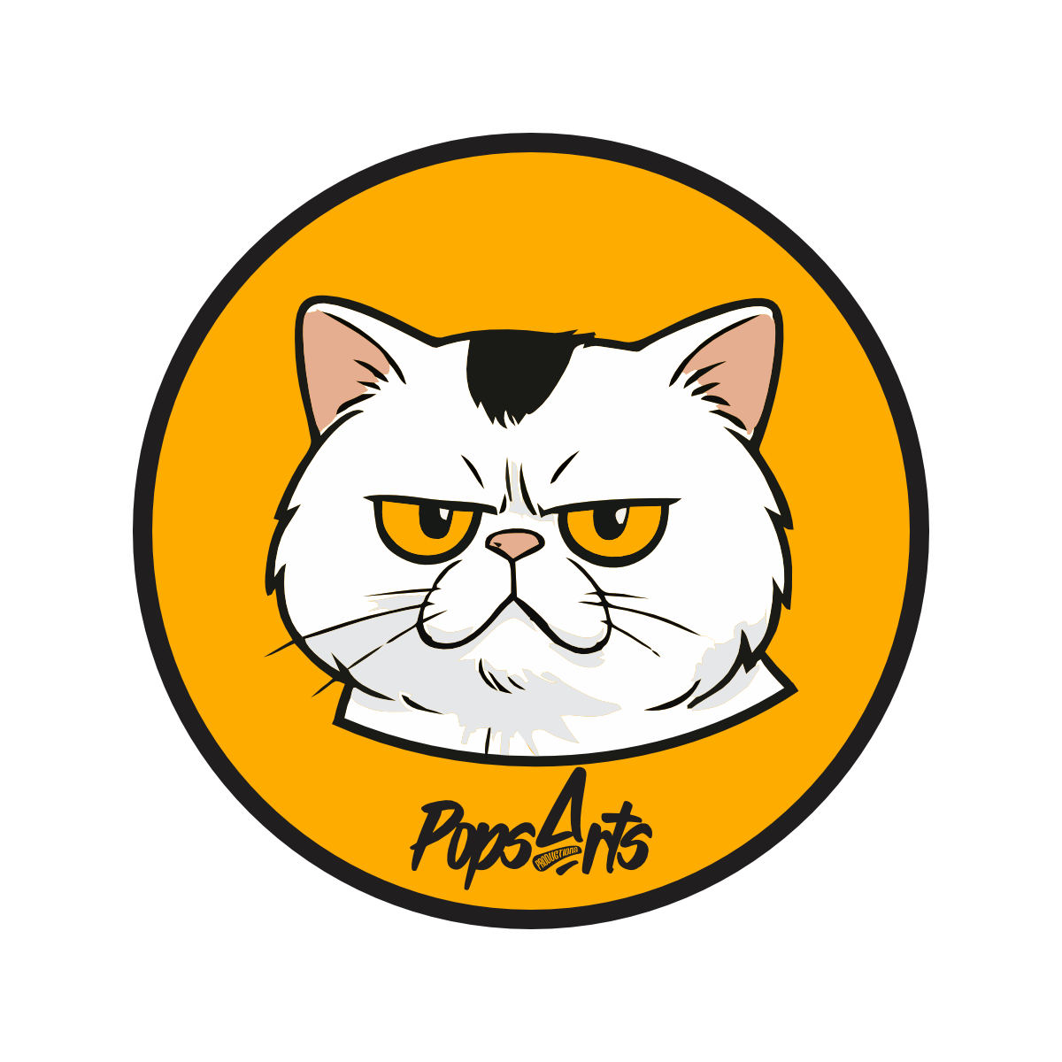Mascote e logo Pops Arts